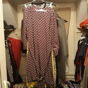 Chain link shirt dress